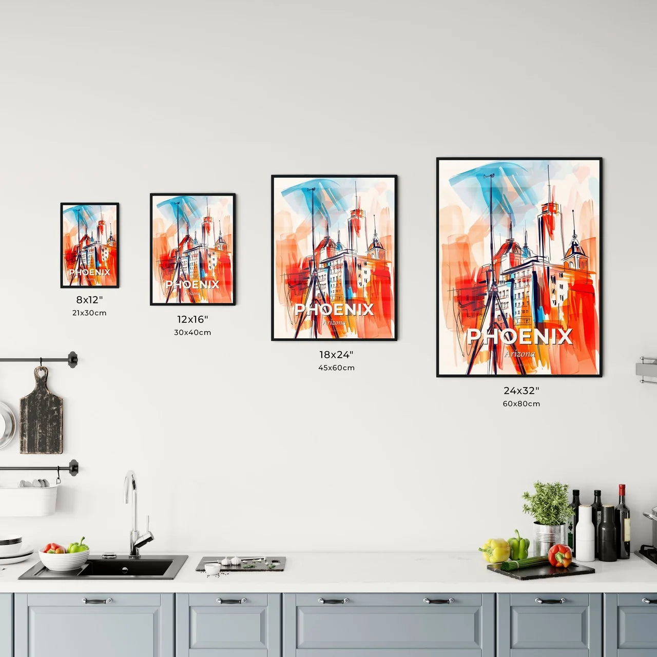 Vibrant Phoenix, Arizona Kitchen Art