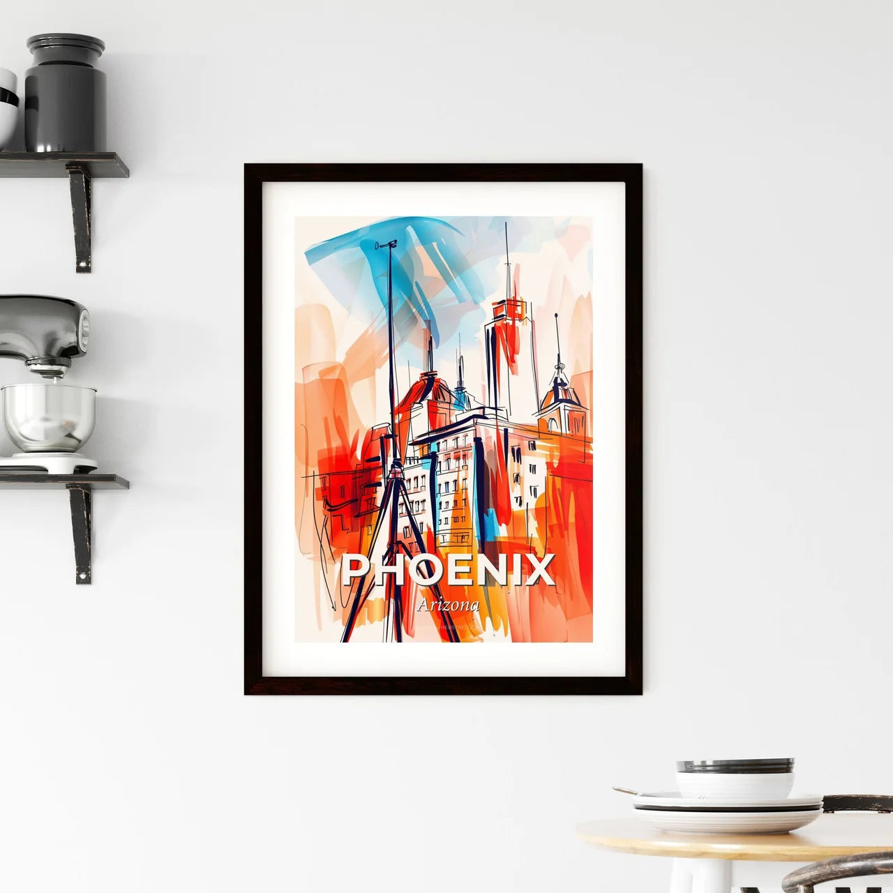 Vibrant Phoenix, Arizona Framed Print