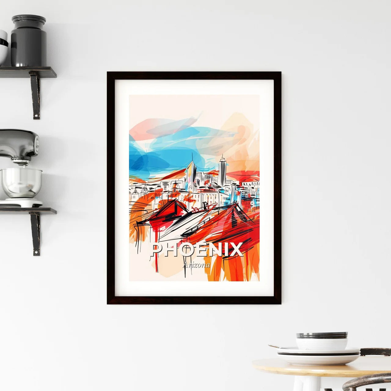 Vibrant Phoenix, Arizona Framed Print