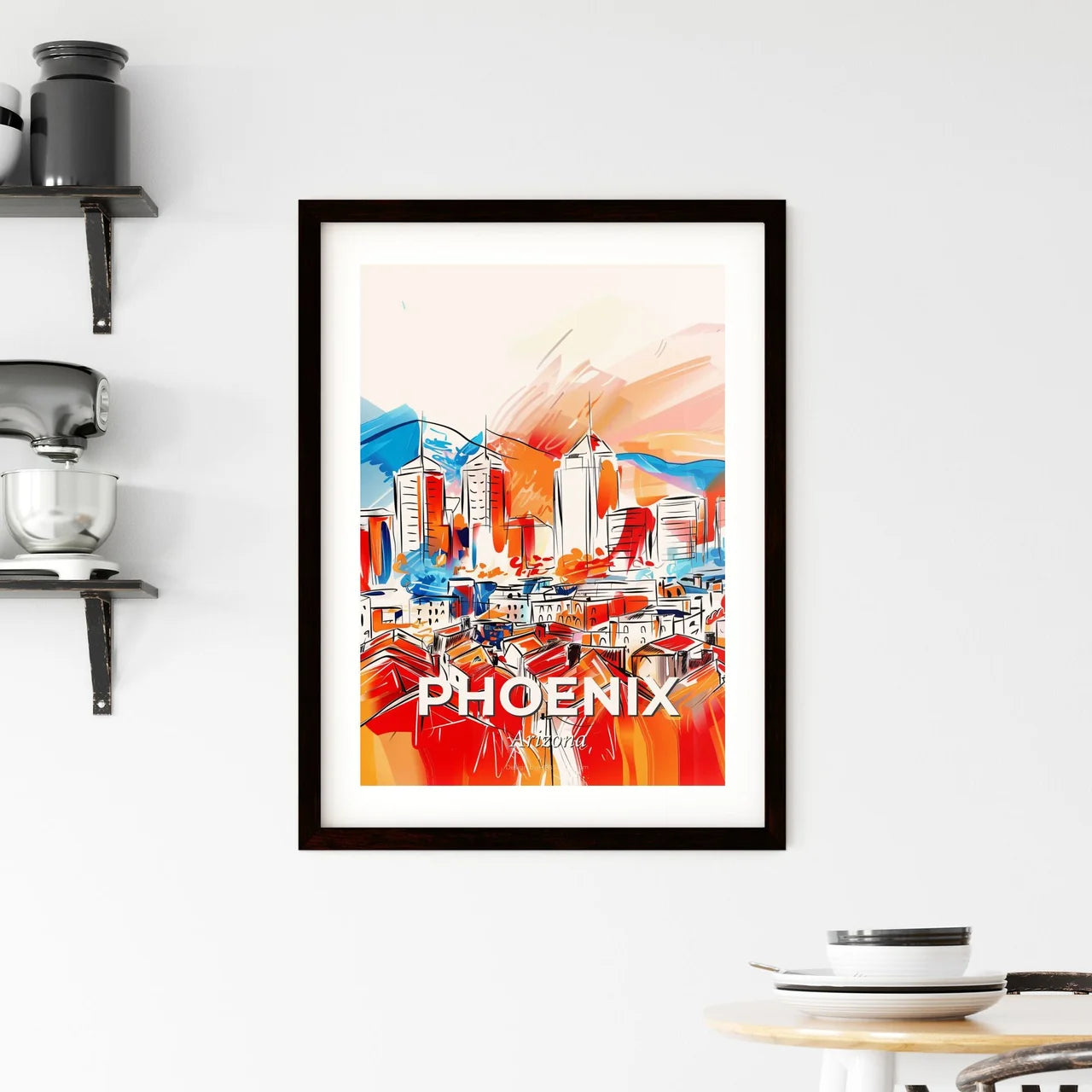 Vibrant Phoenix, Arizona Framed Print