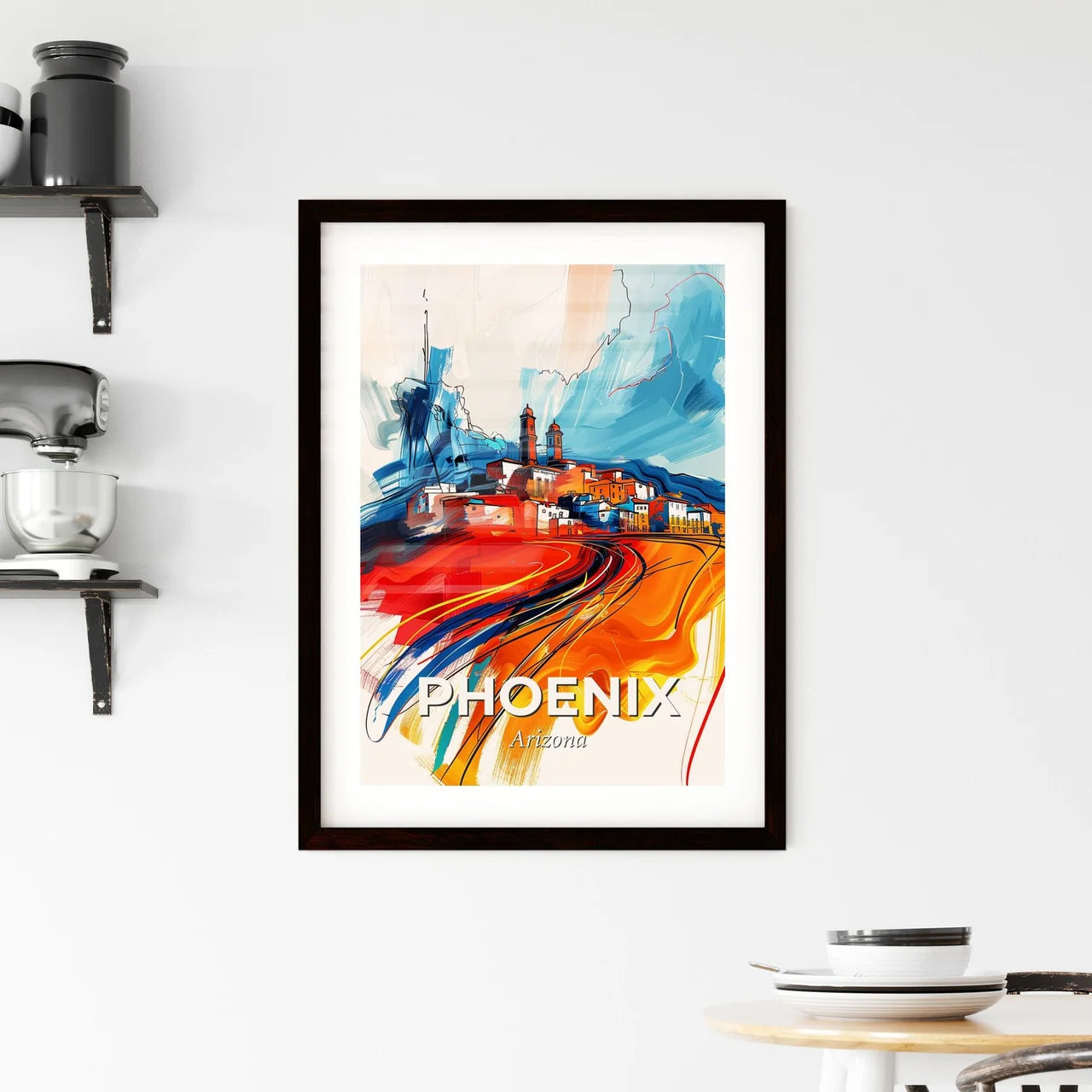 Vibrant Phoenix, Arizona Framed Print