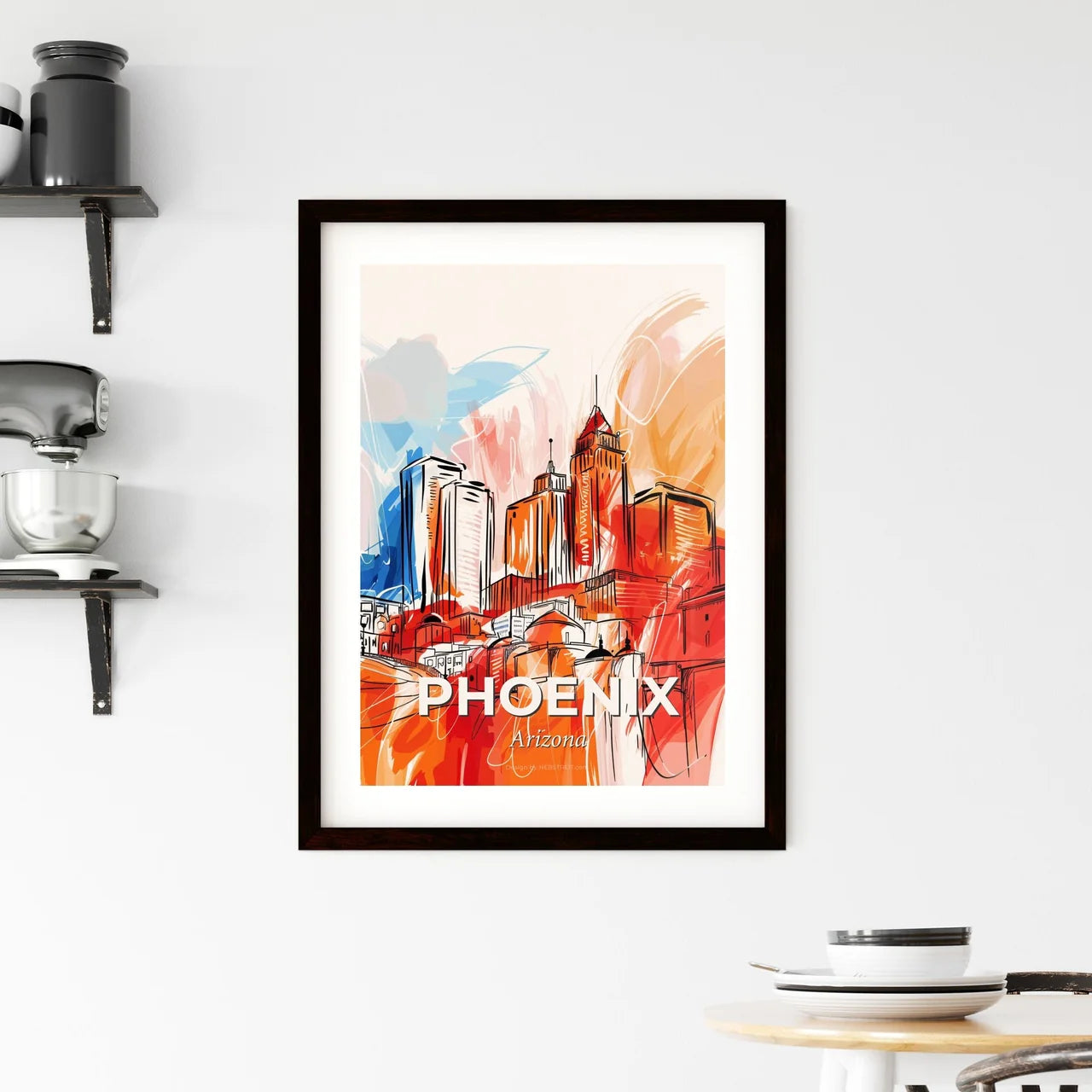 Vibrant Phoenix, Arizona Framed Print