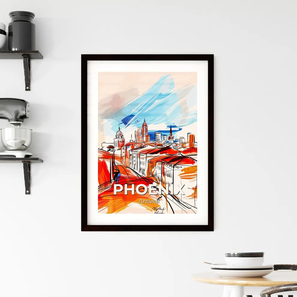 Vibrant Phoenix, Arizona Framed Print