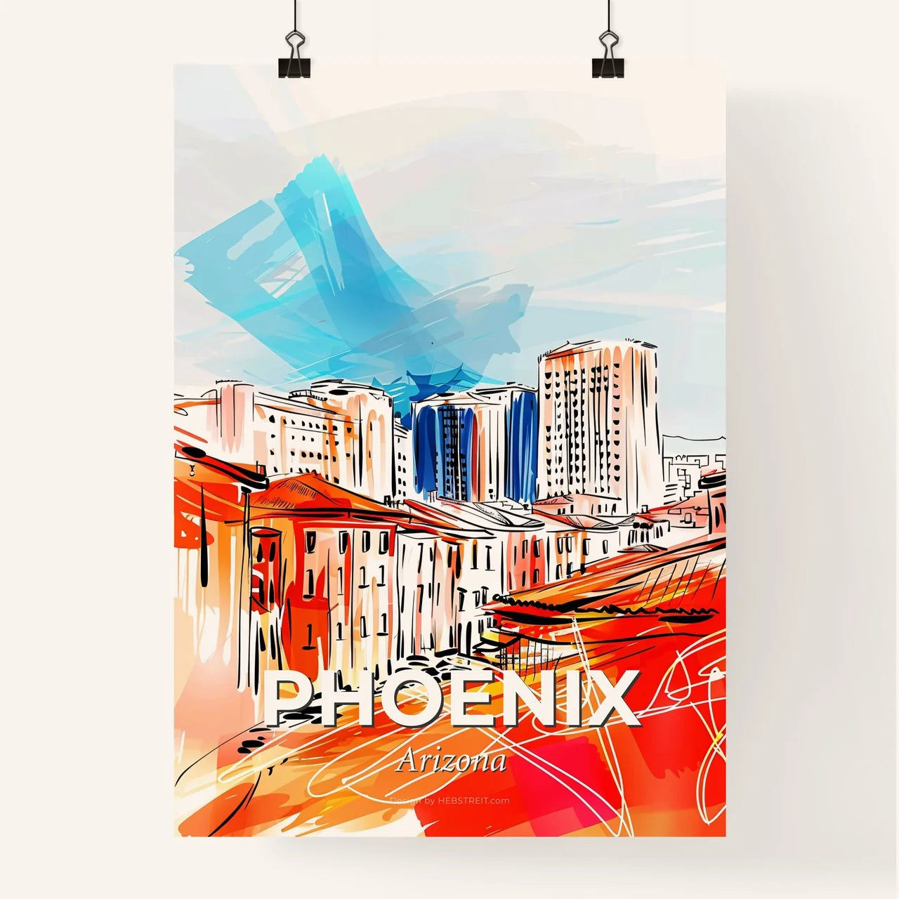 Vibrant Phoenix, Arizona Poster