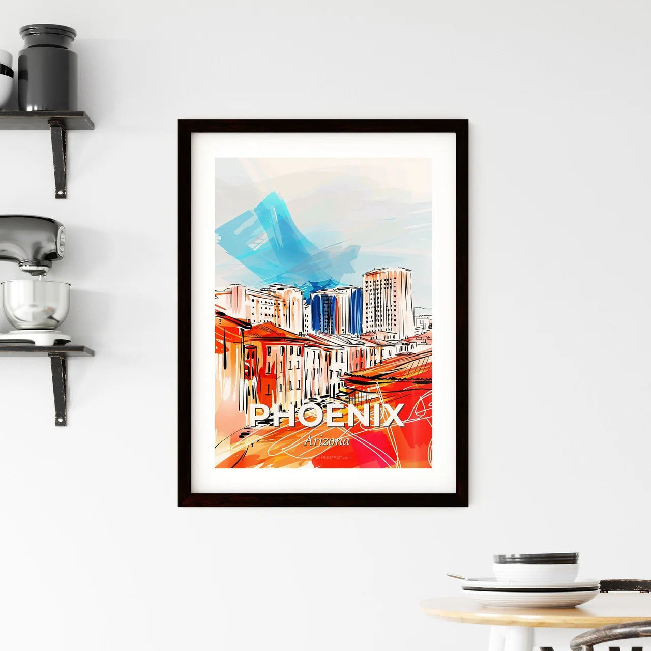 Vibrant Phoenix, Arizona Framed Print