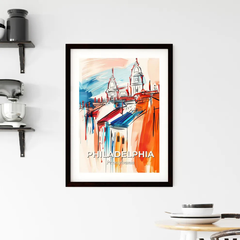 Vibrant Philadelphia, Pennsylvania Framed Print