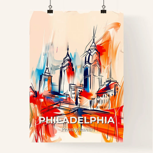 Vibrant Philadelphia, Pennsylvania Poster