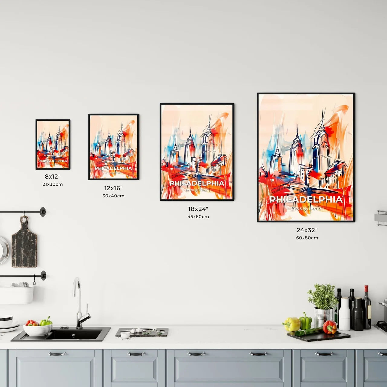 Vibrant Philadelphia, Pennsylvania Kitchen Art