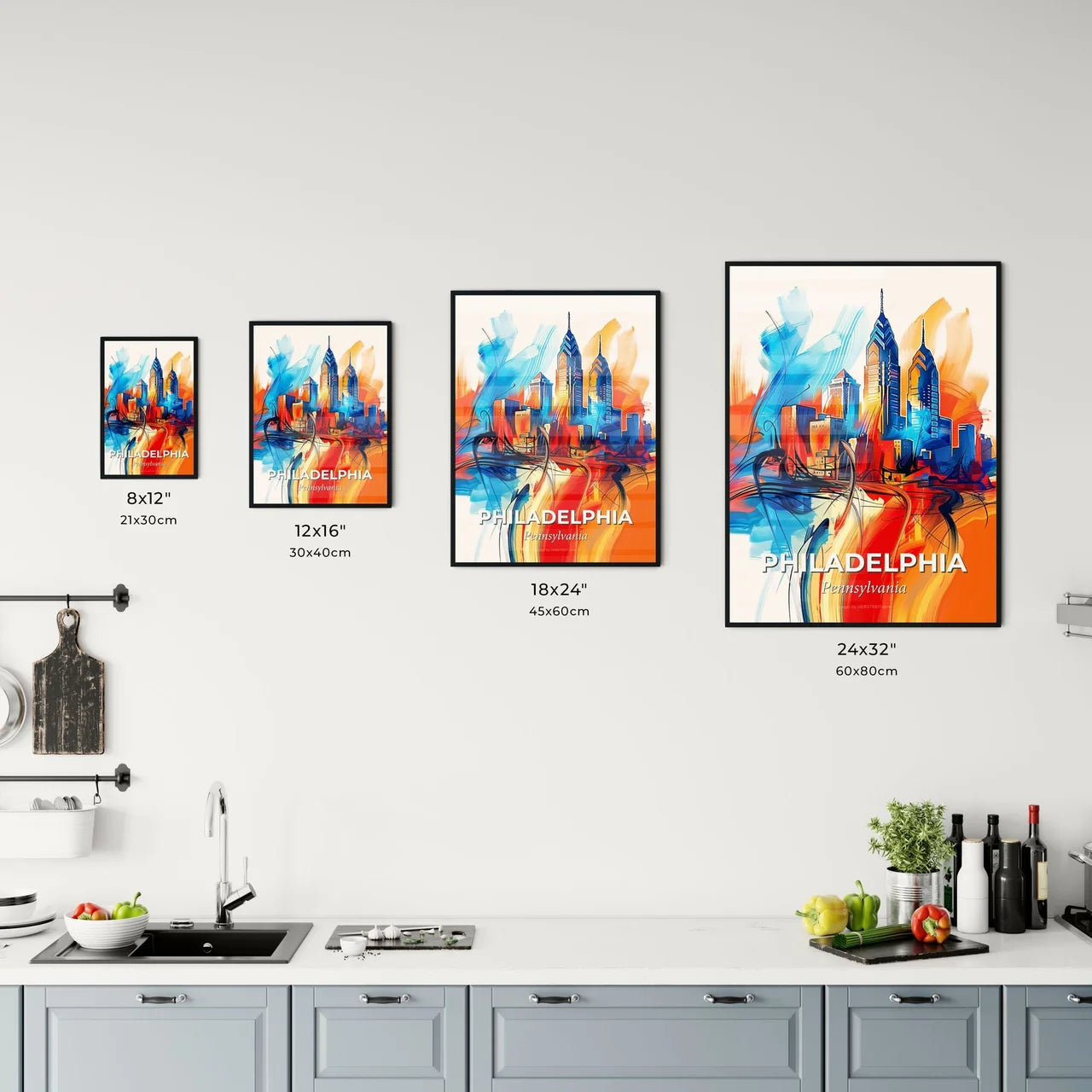 Vibrant Philadelphia, Pennsylvania Kitchen Art