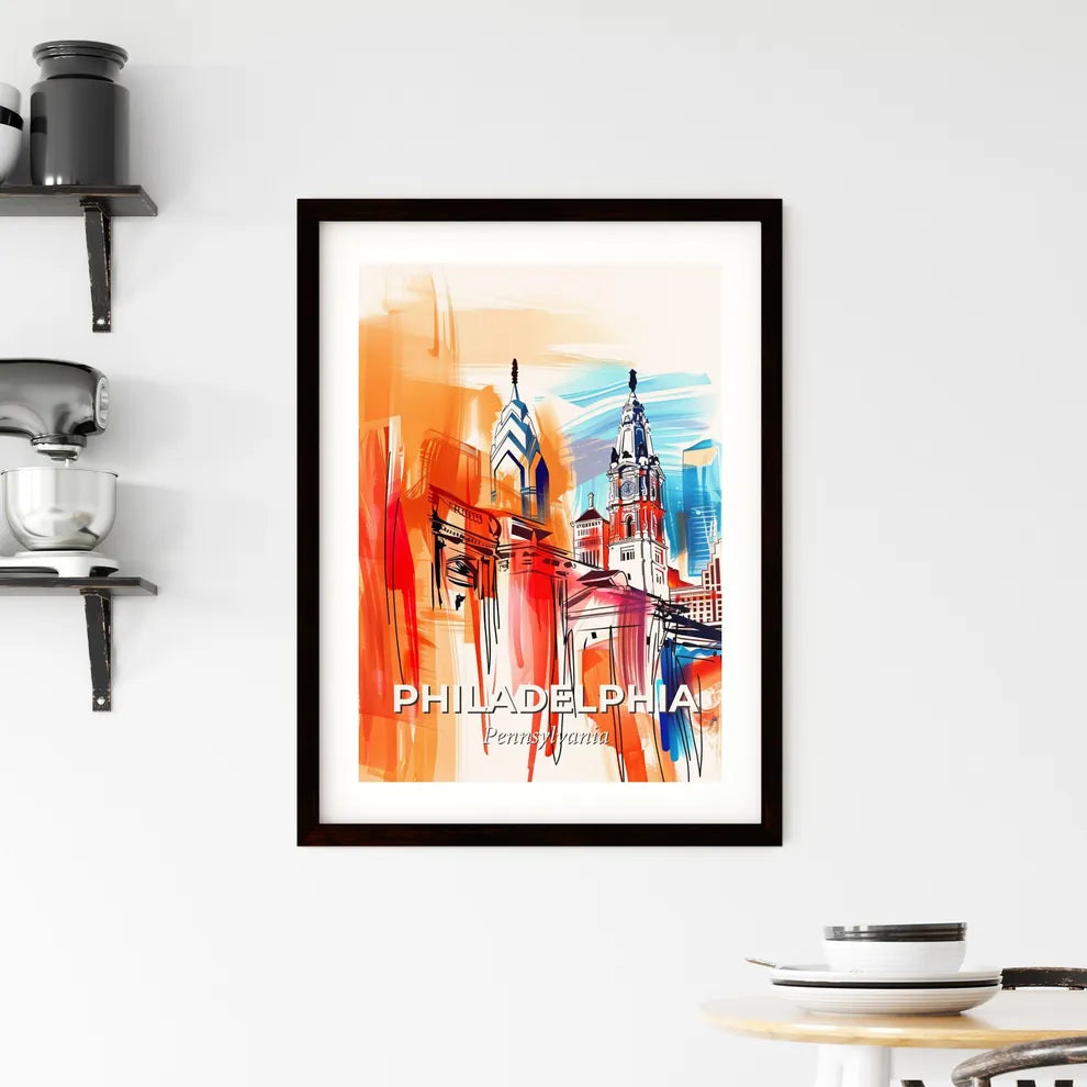 Vibrant Philadelphia, Pennsylvania Framed Print