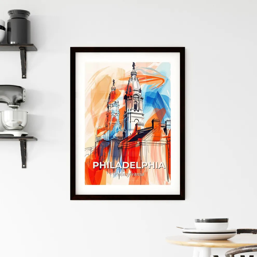 Vibrant Philadelphia, Pennsylvania Framed Print