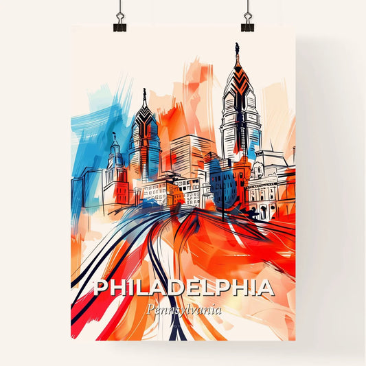 Vibrant Philadelphia, Pennsylvania Poster