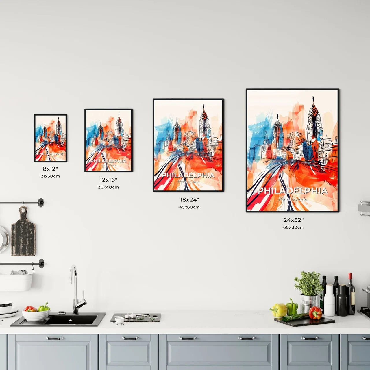 Vibrant Philadelphia, Pennsylvania Kitchen Art