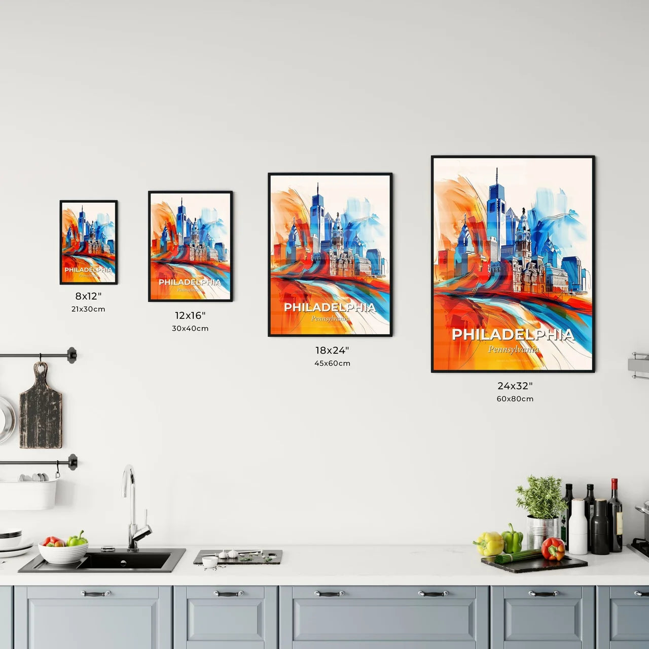 Vibrant Philadelphia, Pennsylvania Kitchen Art