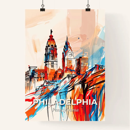 Vibrant Philadelphia, Pennsylvania Poster