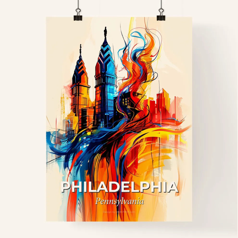 Vibrant Philadelphia, Pennsylvania Poster