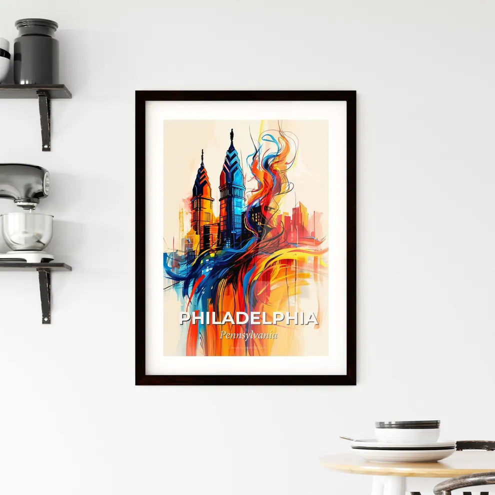 Vibrant Philadelphia, Pennsylvania Framed Print