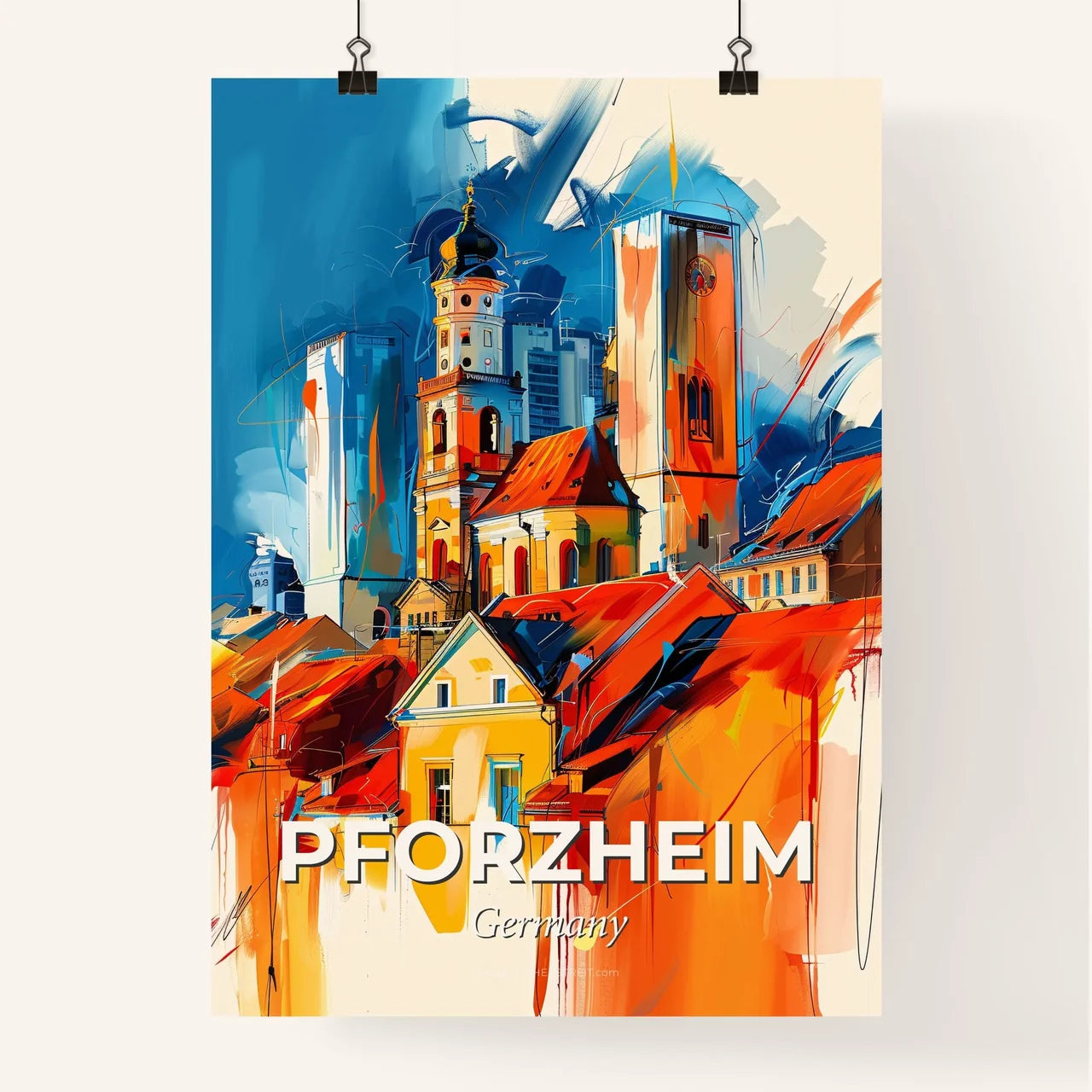 Vibrant Pforzheim, Germany Poster