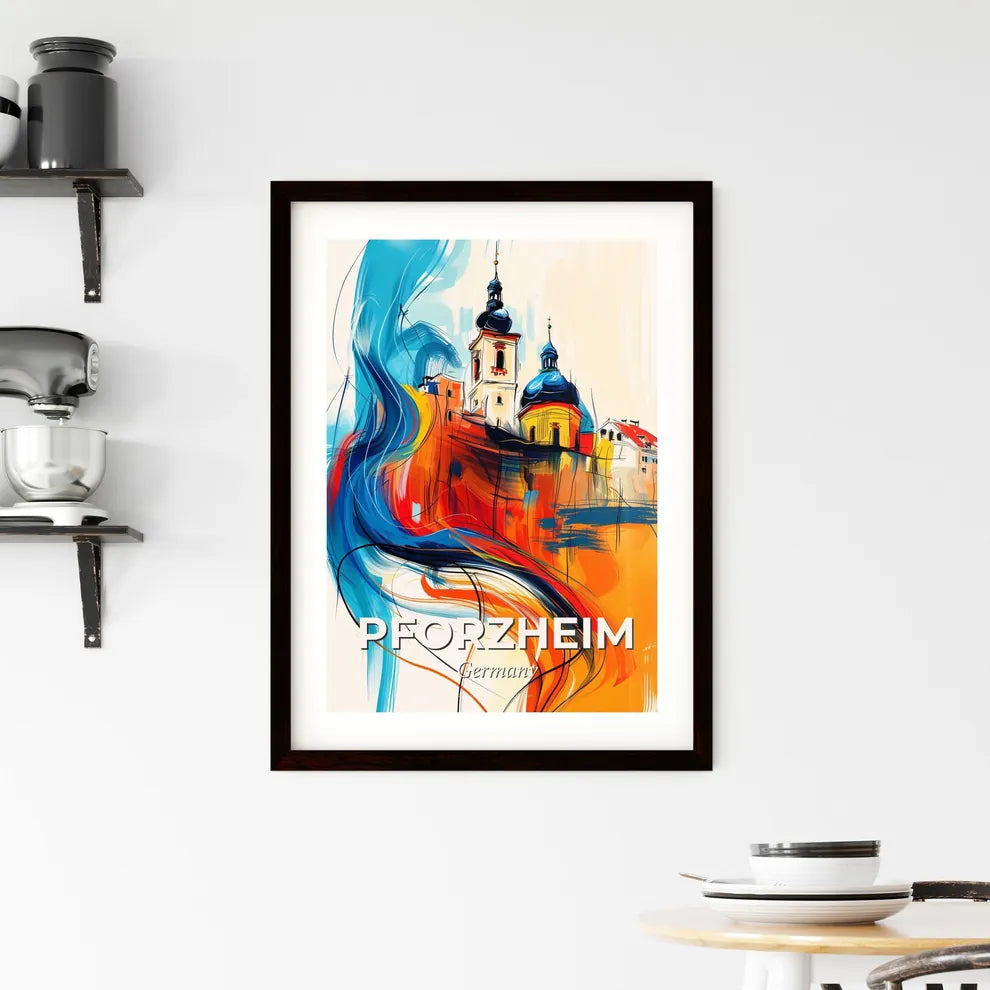 Vibrant Pforzheim, Germany Framed Print