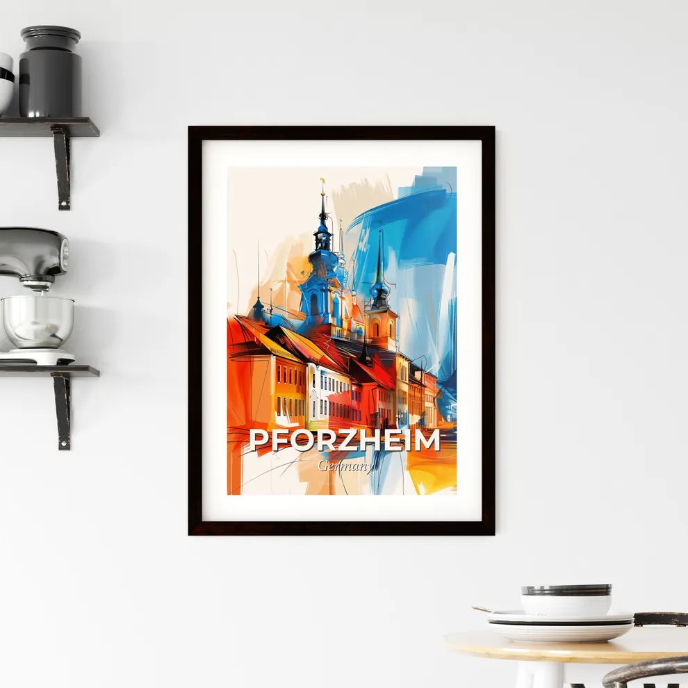 Vibrant Pforzheim, Germany Framed Print