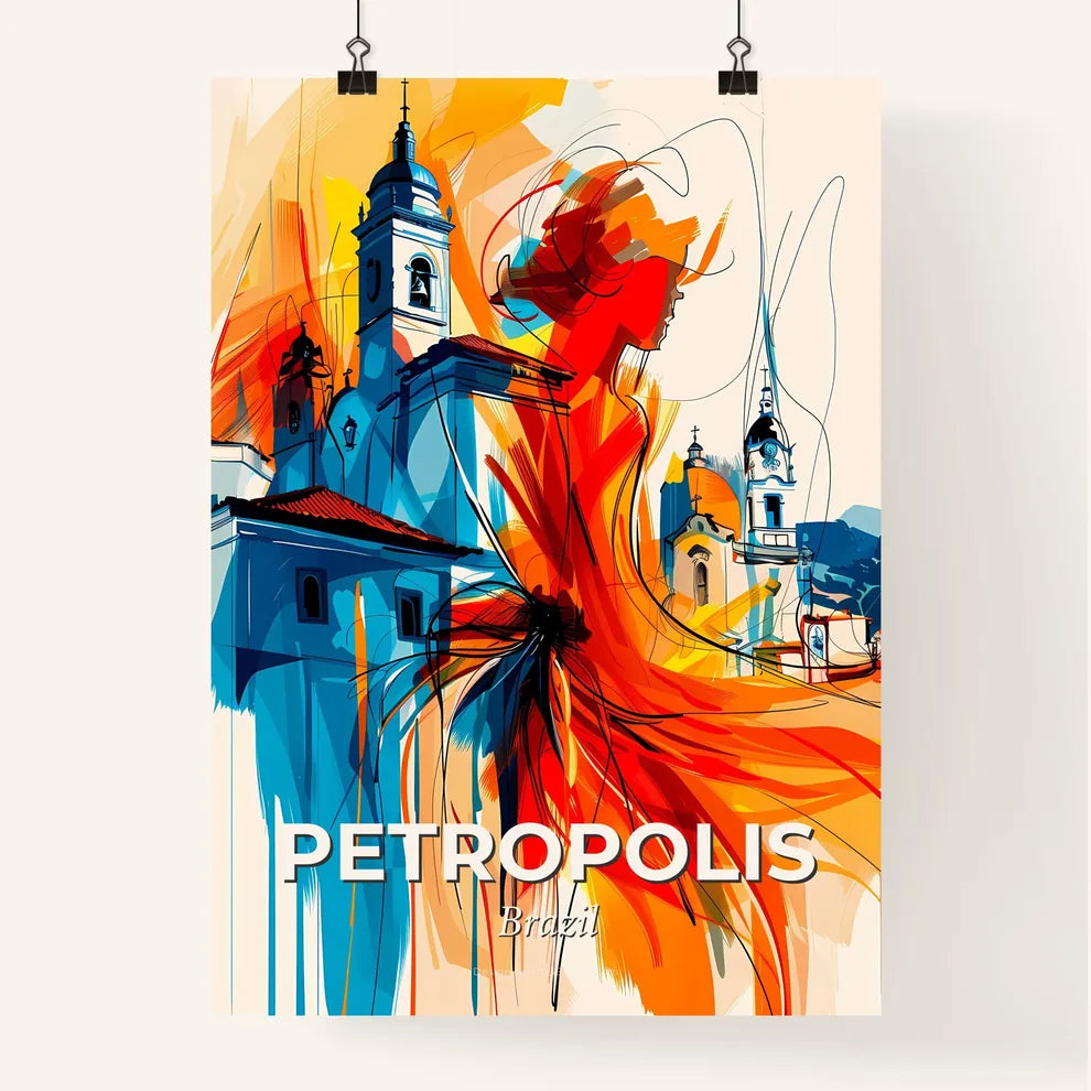 Vibrant Petropolis, Brazil Poster