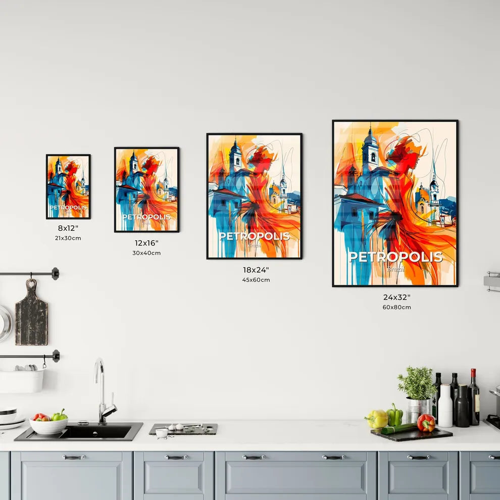 Vibrant Petropolis, Brazil Kitchen Art