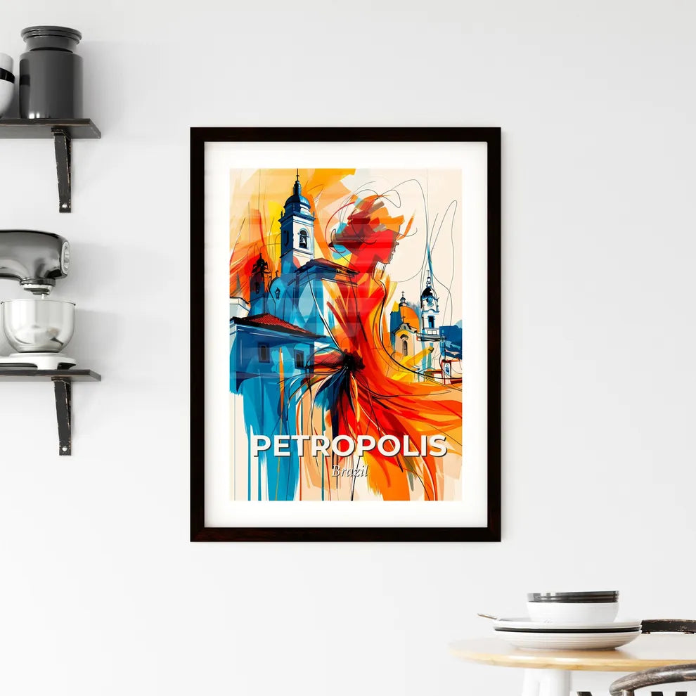 Vibrant Petropolis, Brazil Framed Print