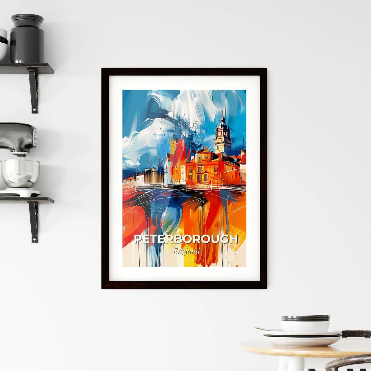 Vibrant Peterborough, England Framed Print