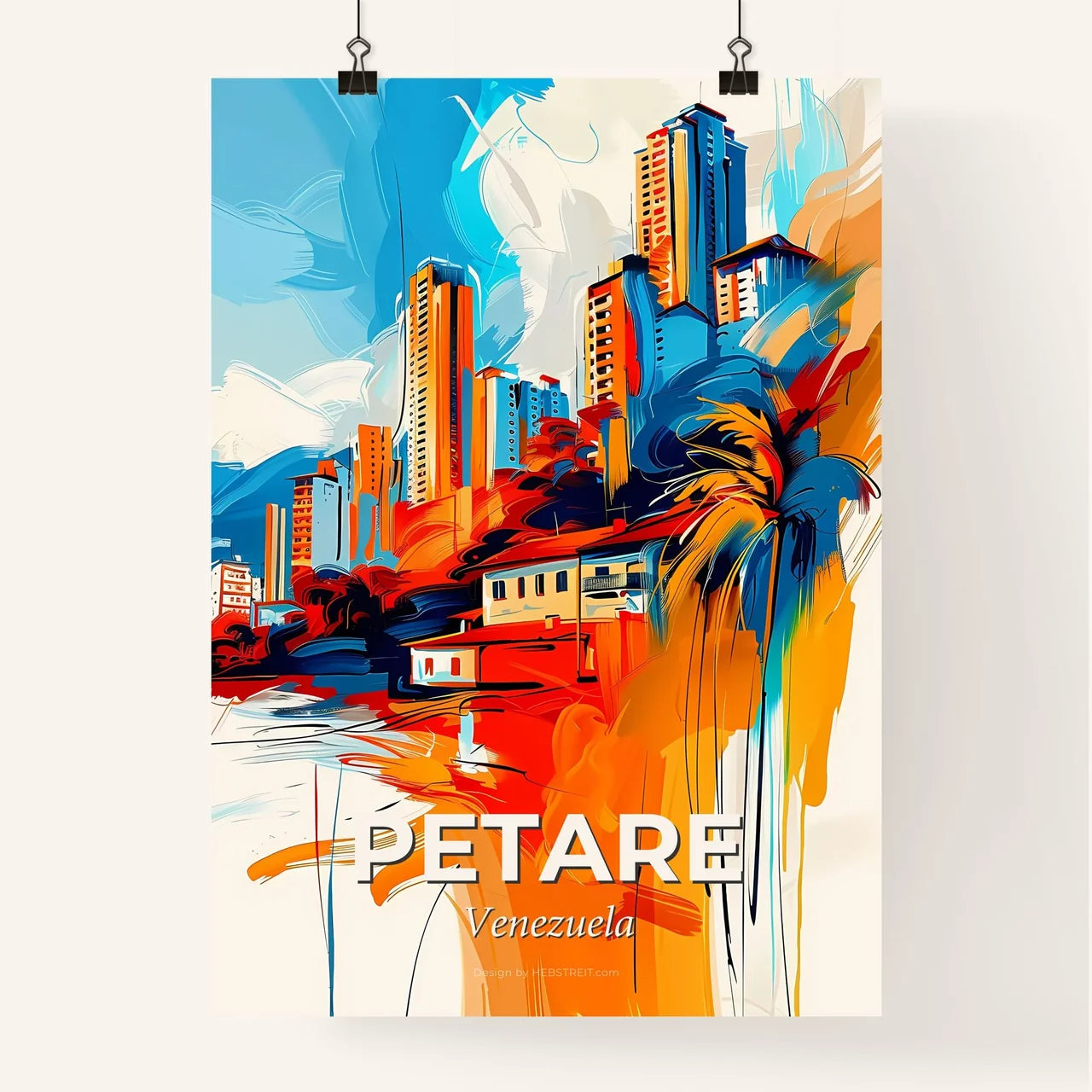 Vibrant Petare, Venezuela Poster