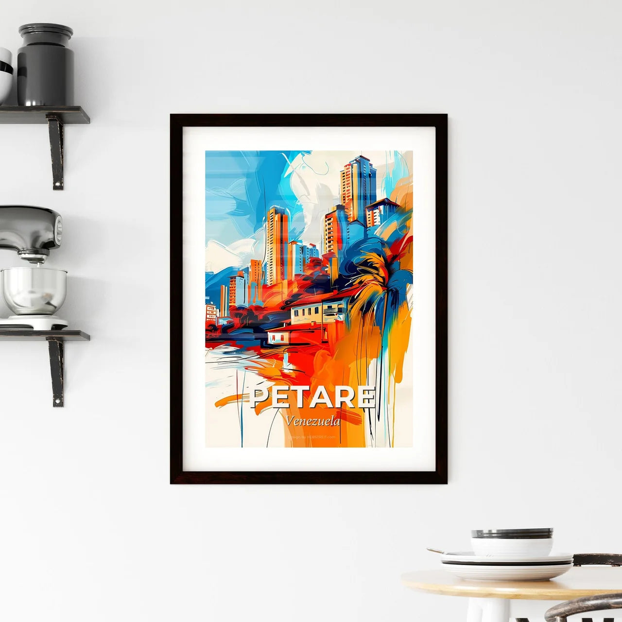 Vibrant Petare, Venezuela Framed Print
