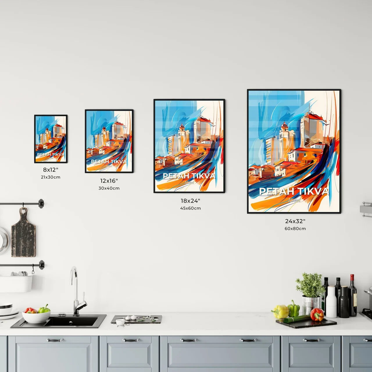 Vibrant Petah Tikva, Israel Kitchen Art