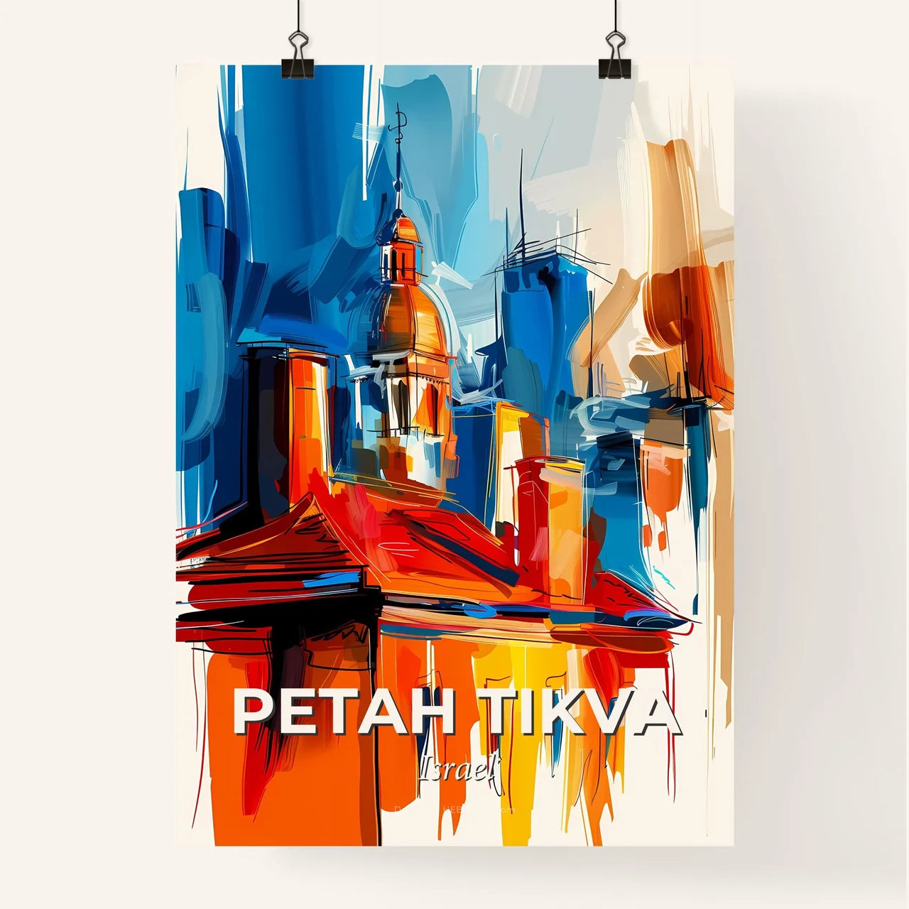 Vibrant Petah Tikva, Israel Poster
