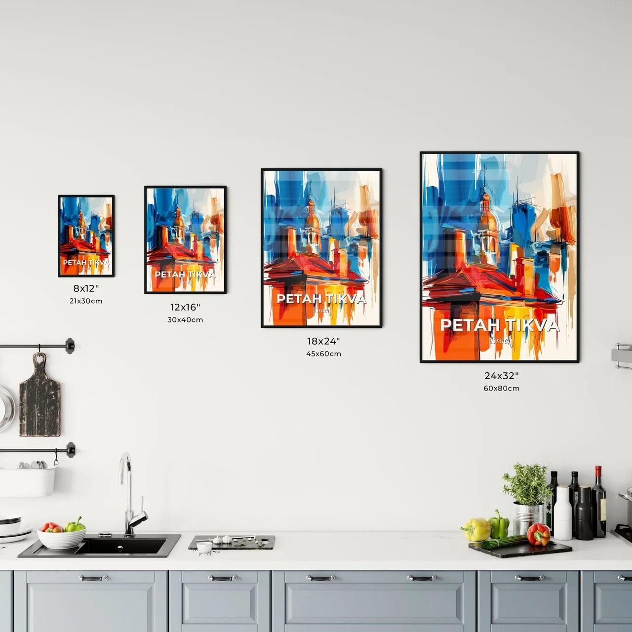 Vibrant Petah Tikva, Israel Kitchen Art