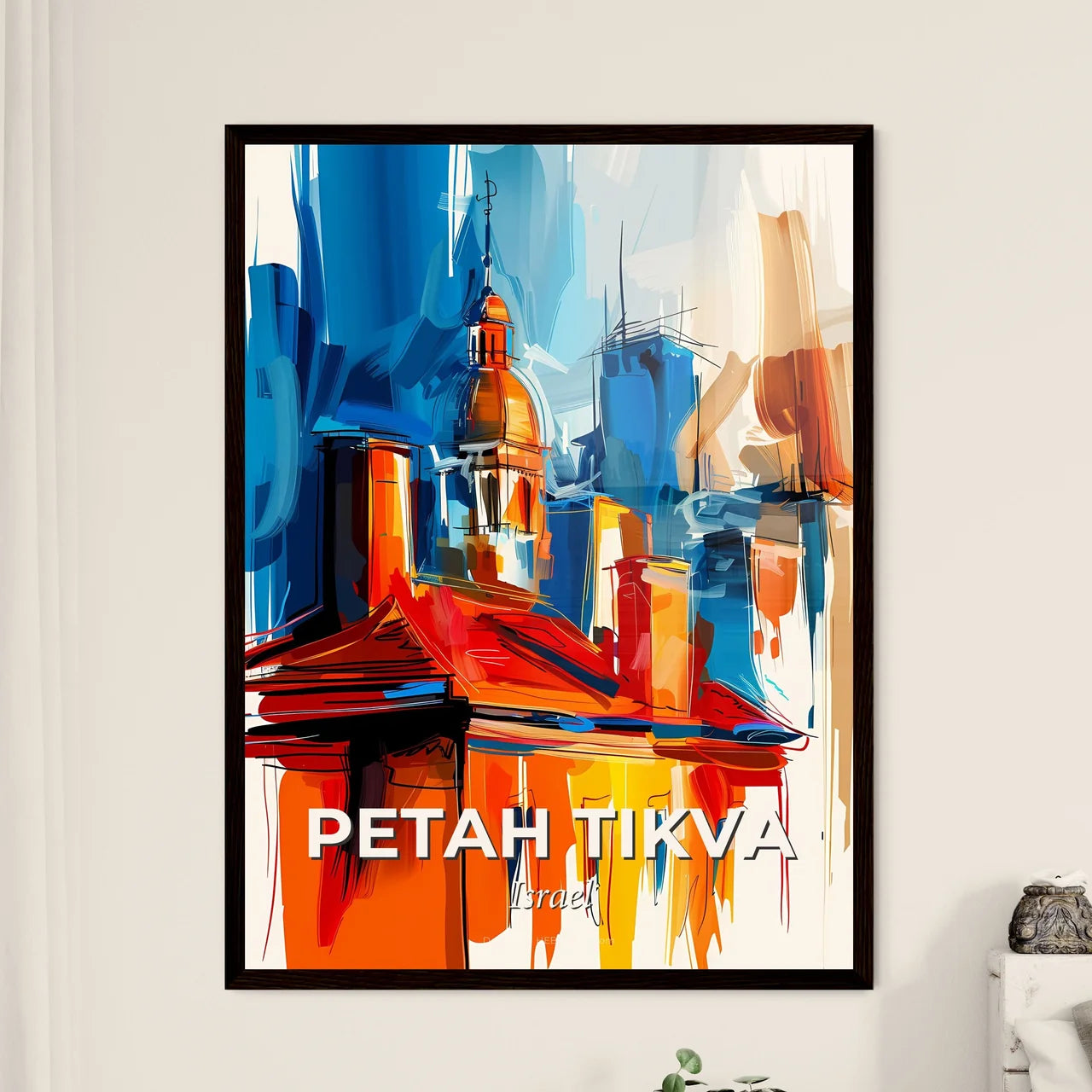 Vibrant Petah Tikva, Israel Art Print