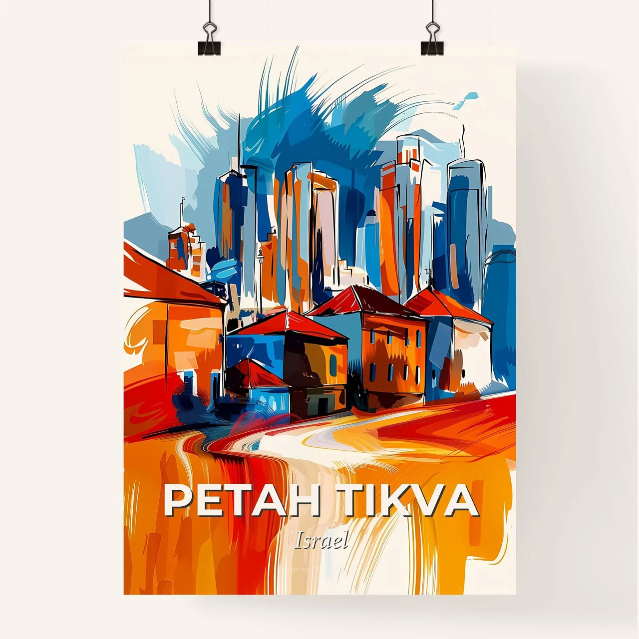 Vibrant Petah Tikva, Israel Poster