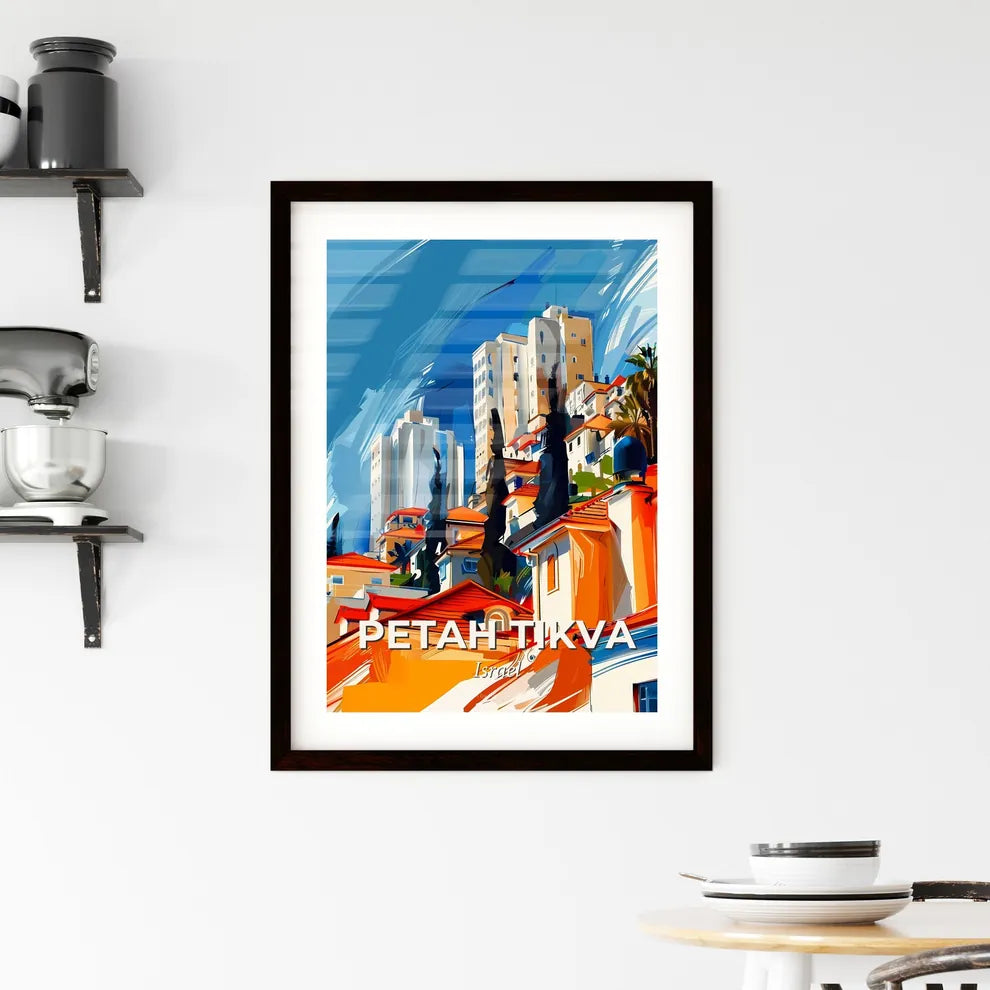 Vibrant Petah Tikva, Israel Framed Print