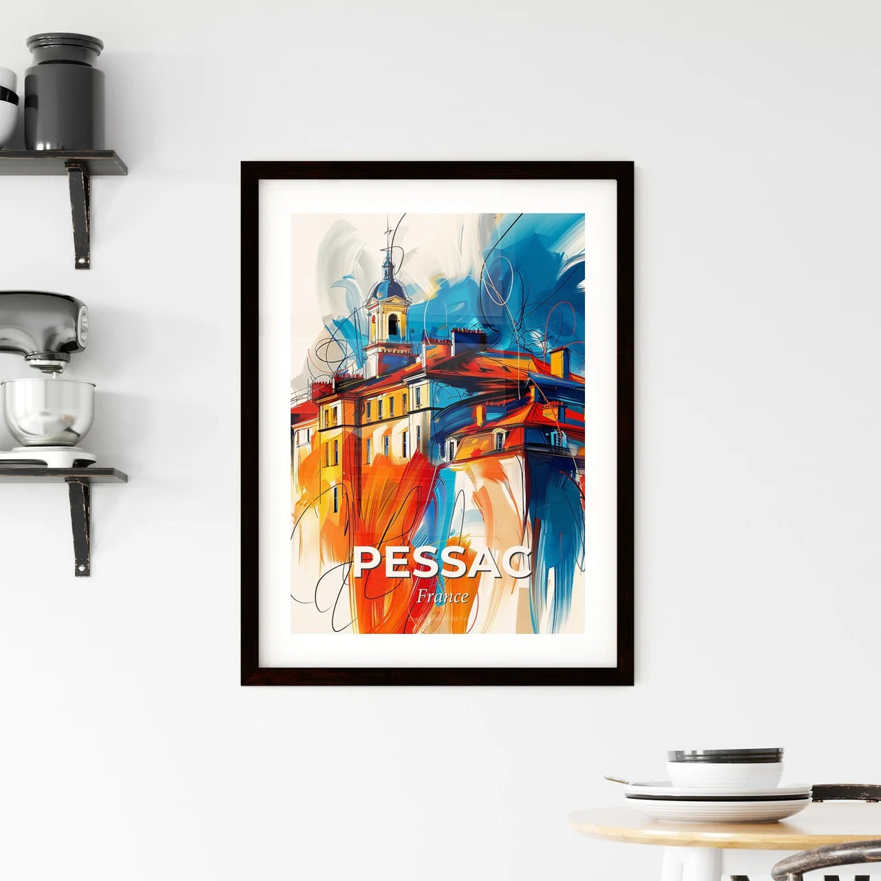 Vibrant Pessac, France Framed Print