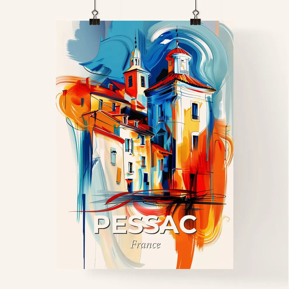Vibrant Pessac, France Poster