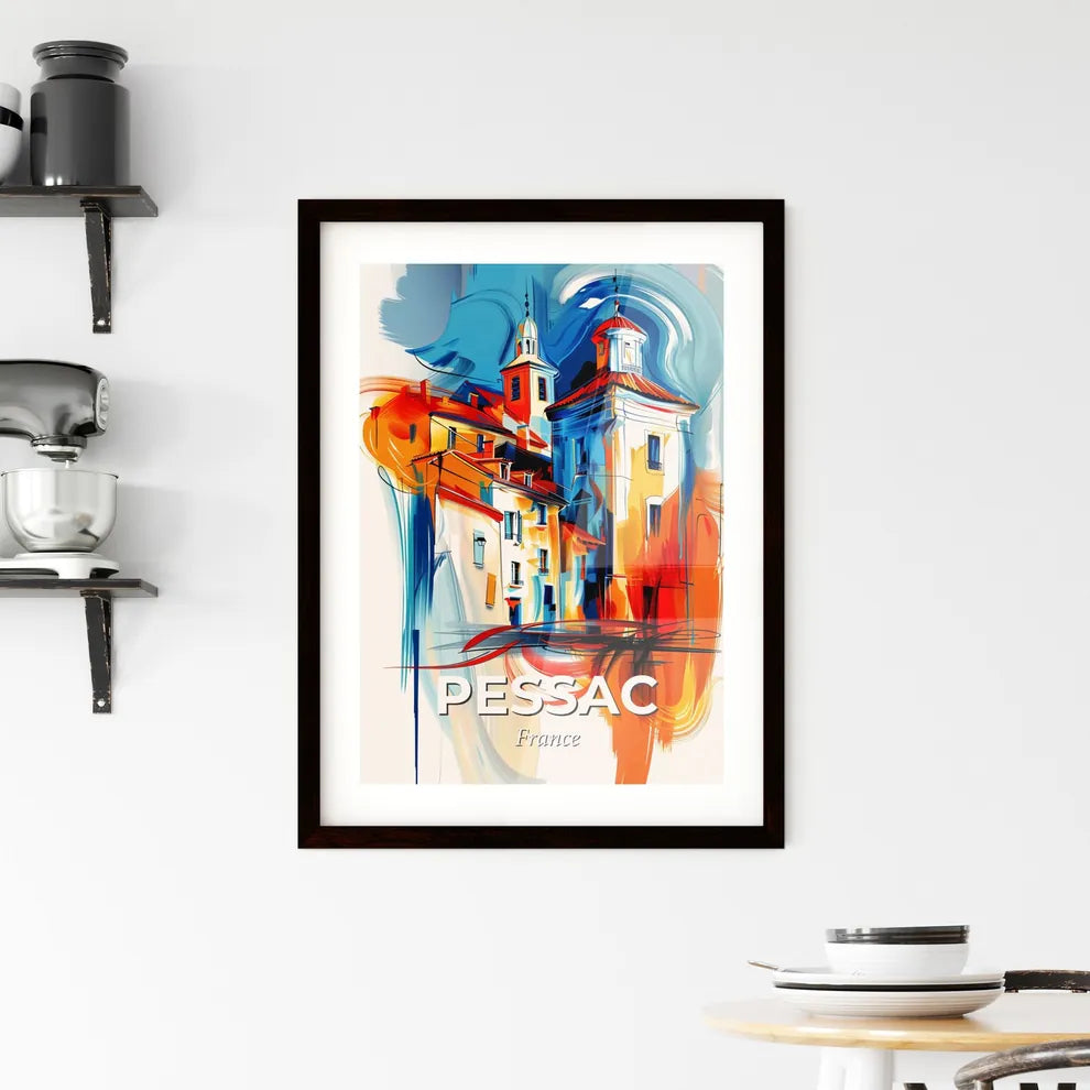 Vibrant Pessac, France Framed Print