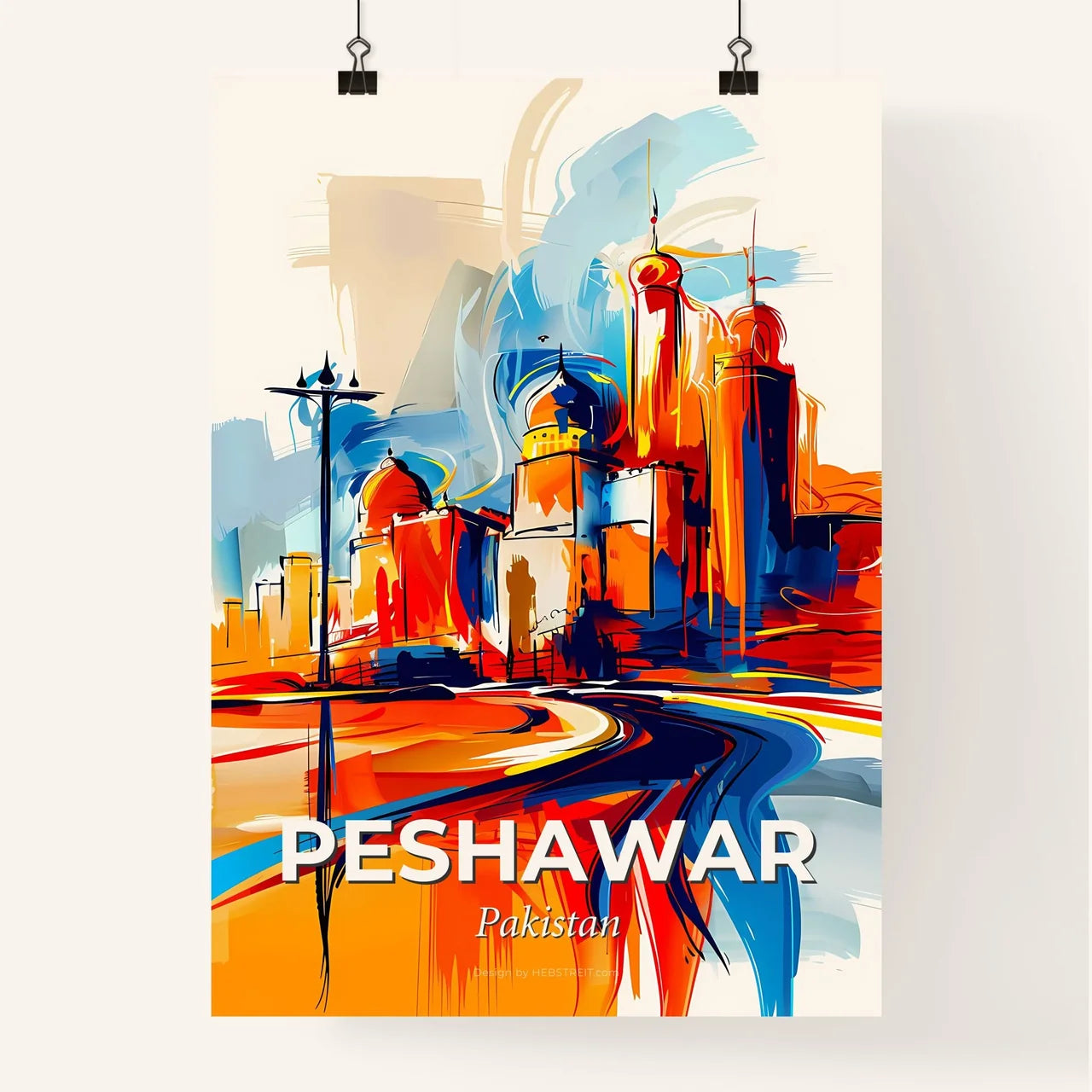 Vibrant Peshawar, Pakistan Poster
