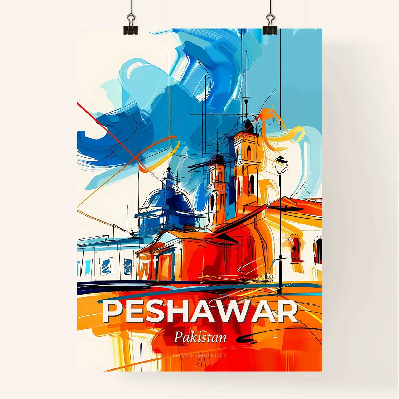 Vibrant Peshawar, Pakistan Poster
