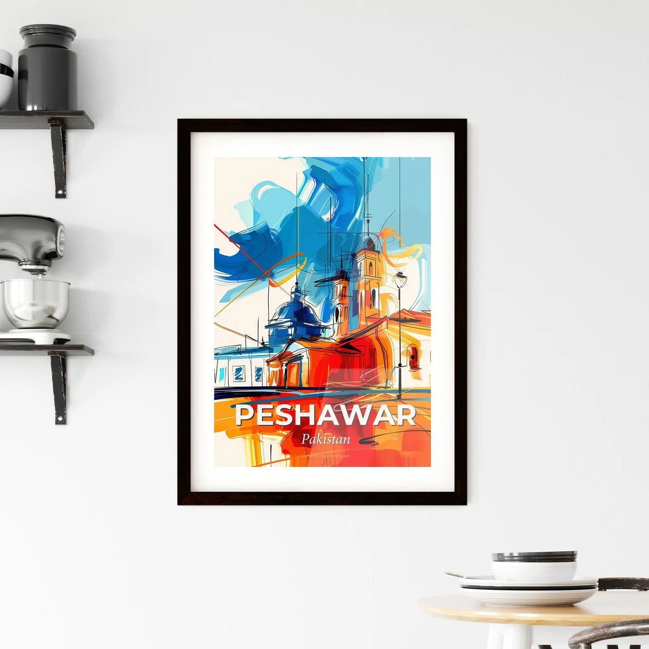 Vibrant Peshawar, Pakistan Framed Print