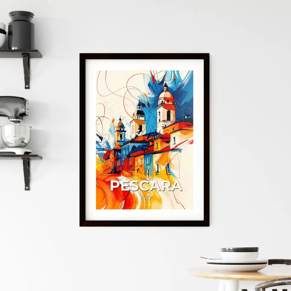 Vibrant Pescara, Italy Framed Print