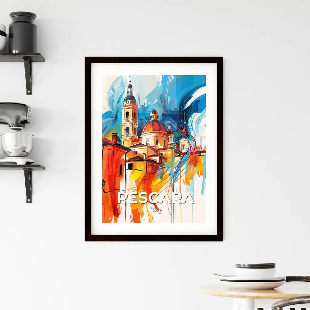 Vibrant Pescara, Italy Framed Print