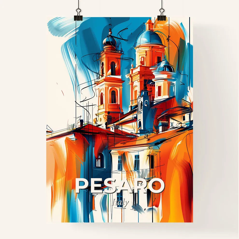 Vibrant Pesaro, Italy Poster