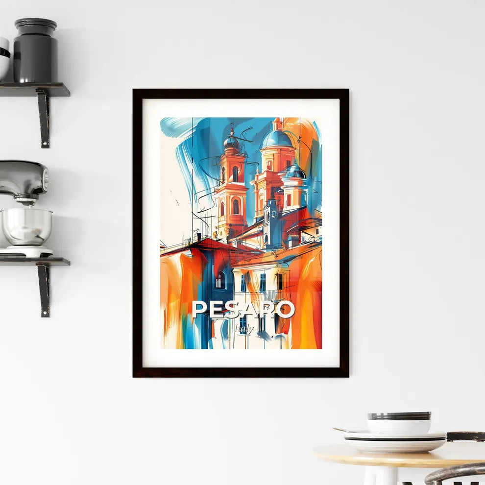Vibrant Pesaro, Italy Framed Print