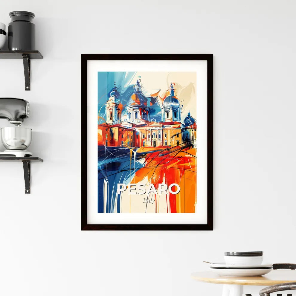 Vibrant Pesaro, Italy Framed Print