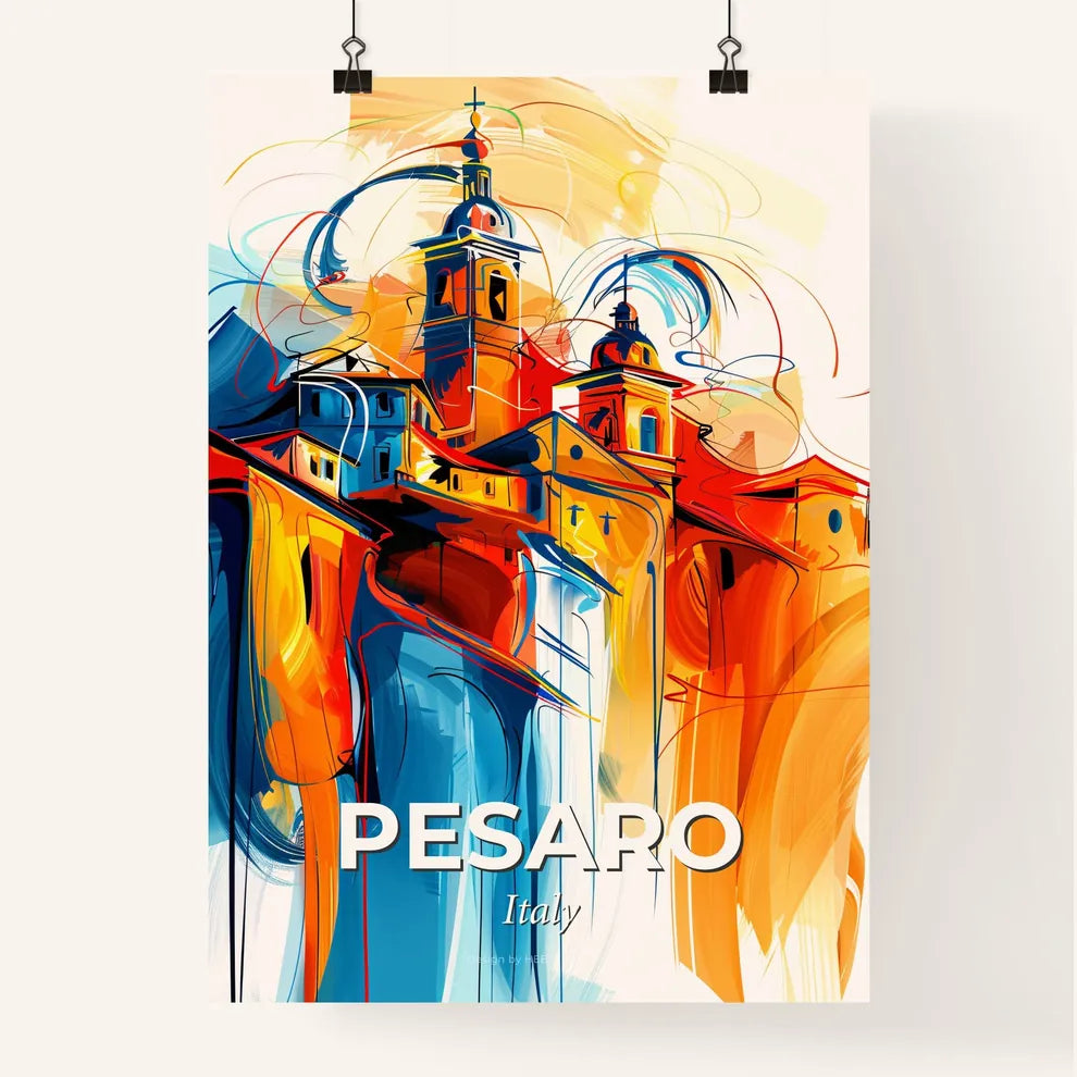 Vibrant Pesaro, Italy Poster