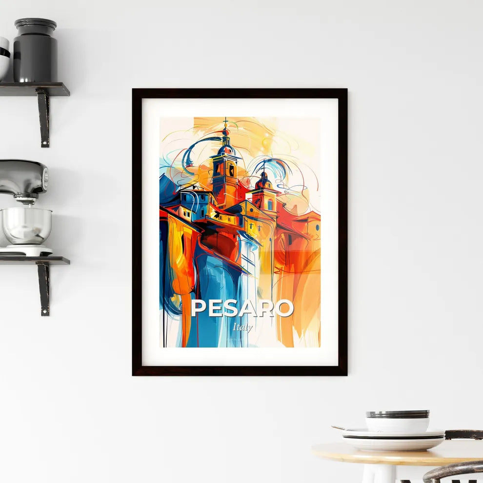 Vibrant Pesaro, Italy Framed Print