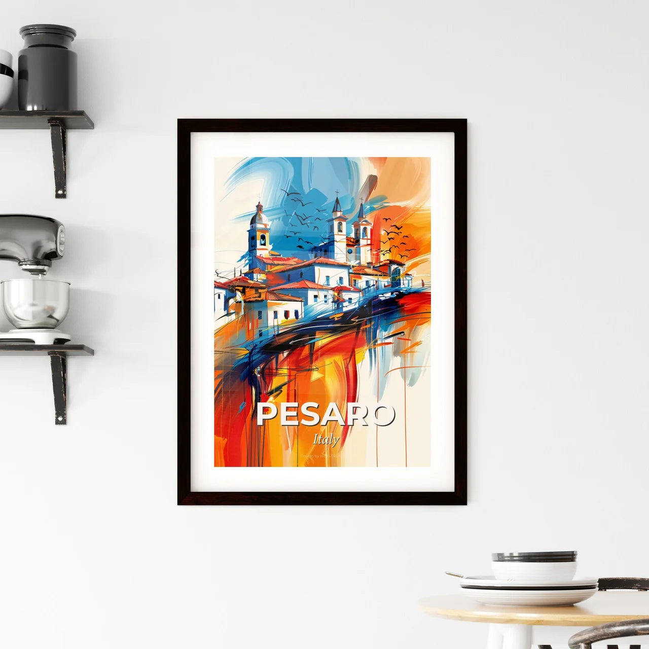 Vibrant Pesaro, Italy Framed Print